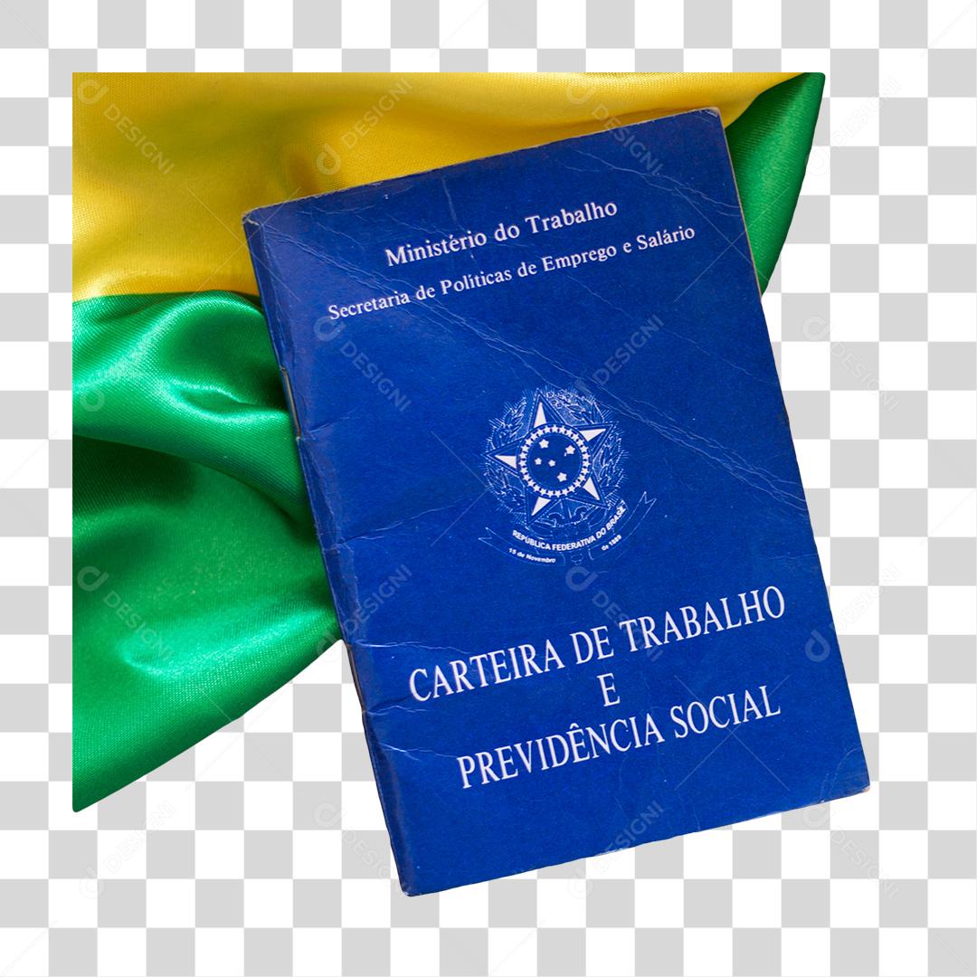 Bandeira Do Brasil Mexendo Pátria Carteira De Trabalho PNG Transparente