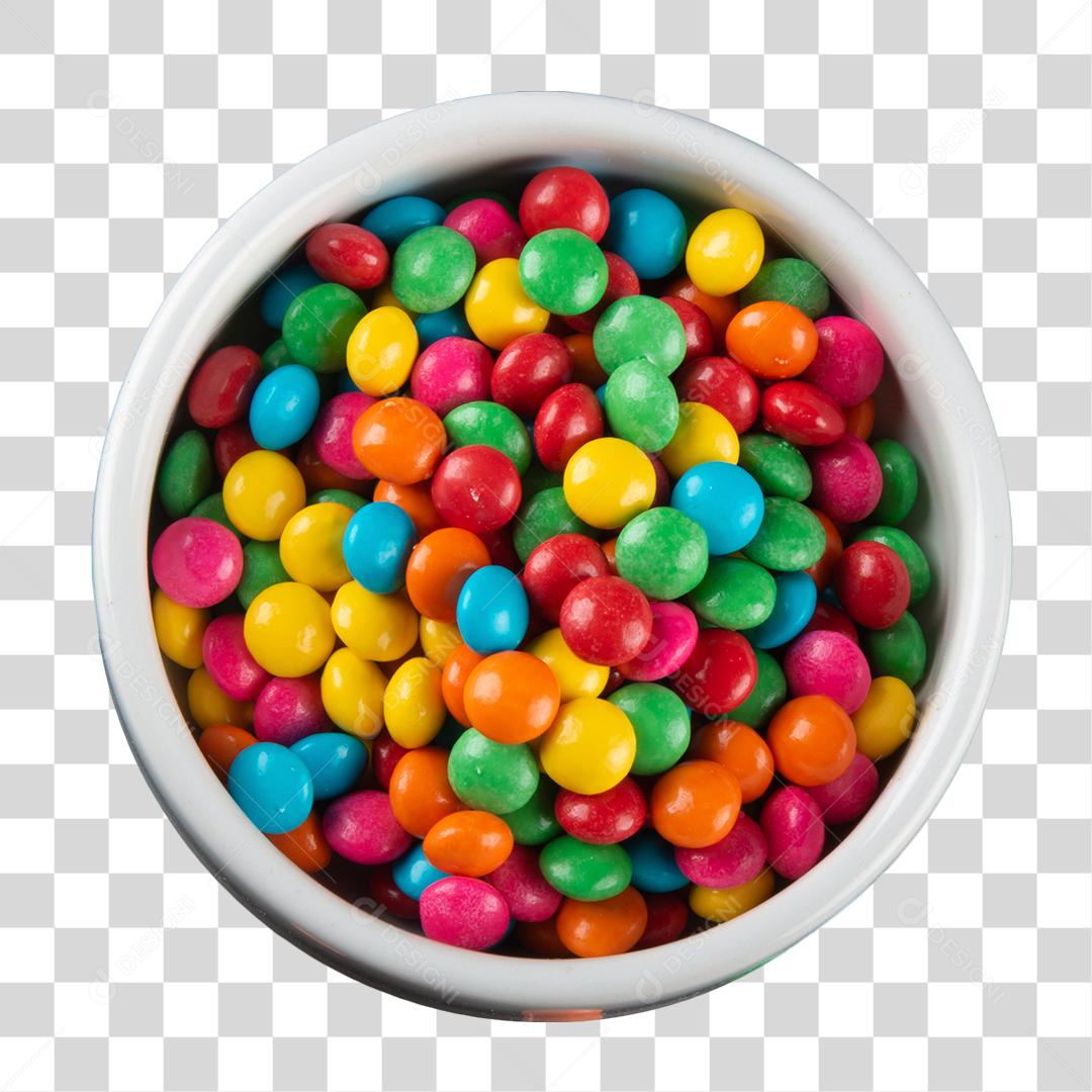 Confetes dentro de vasilha PNG Transparente
