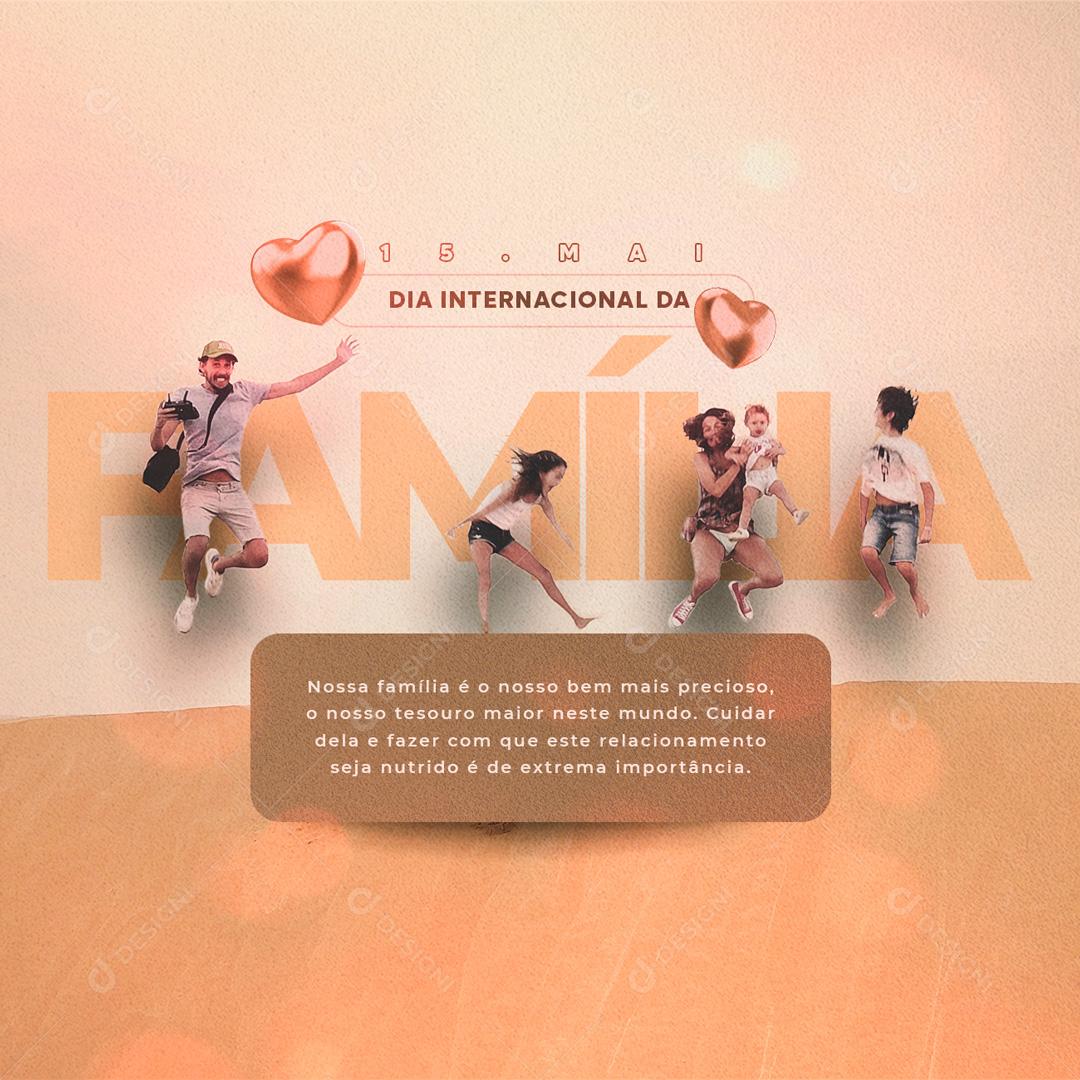 Social Media It's Our Most Precious Good Family Day Editable PSD