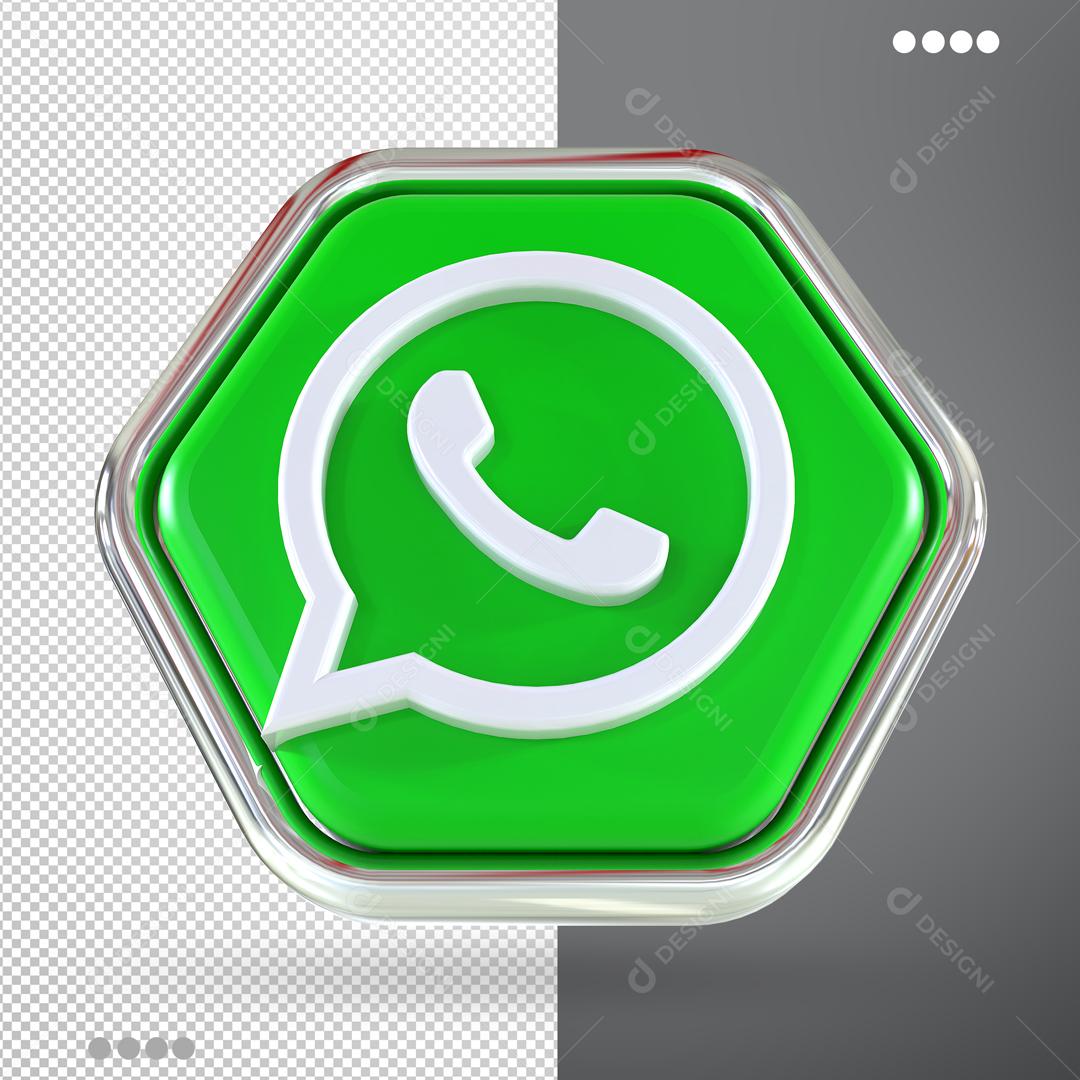 Whatsapp Elemento 3D Para Composição PSD