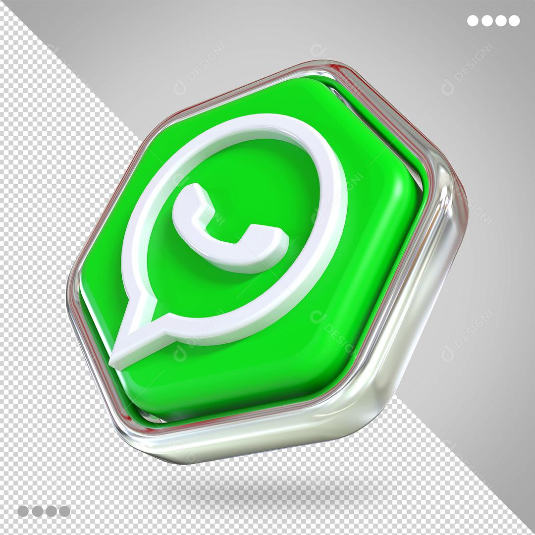 Whatsapp 3D Elemento Para Composição PSD