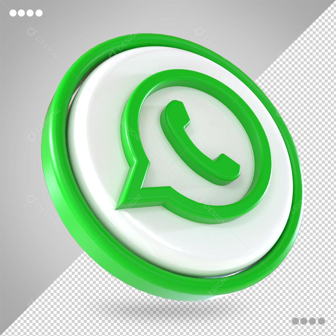 Whatsapp Elemento 3D Para Composição PSD