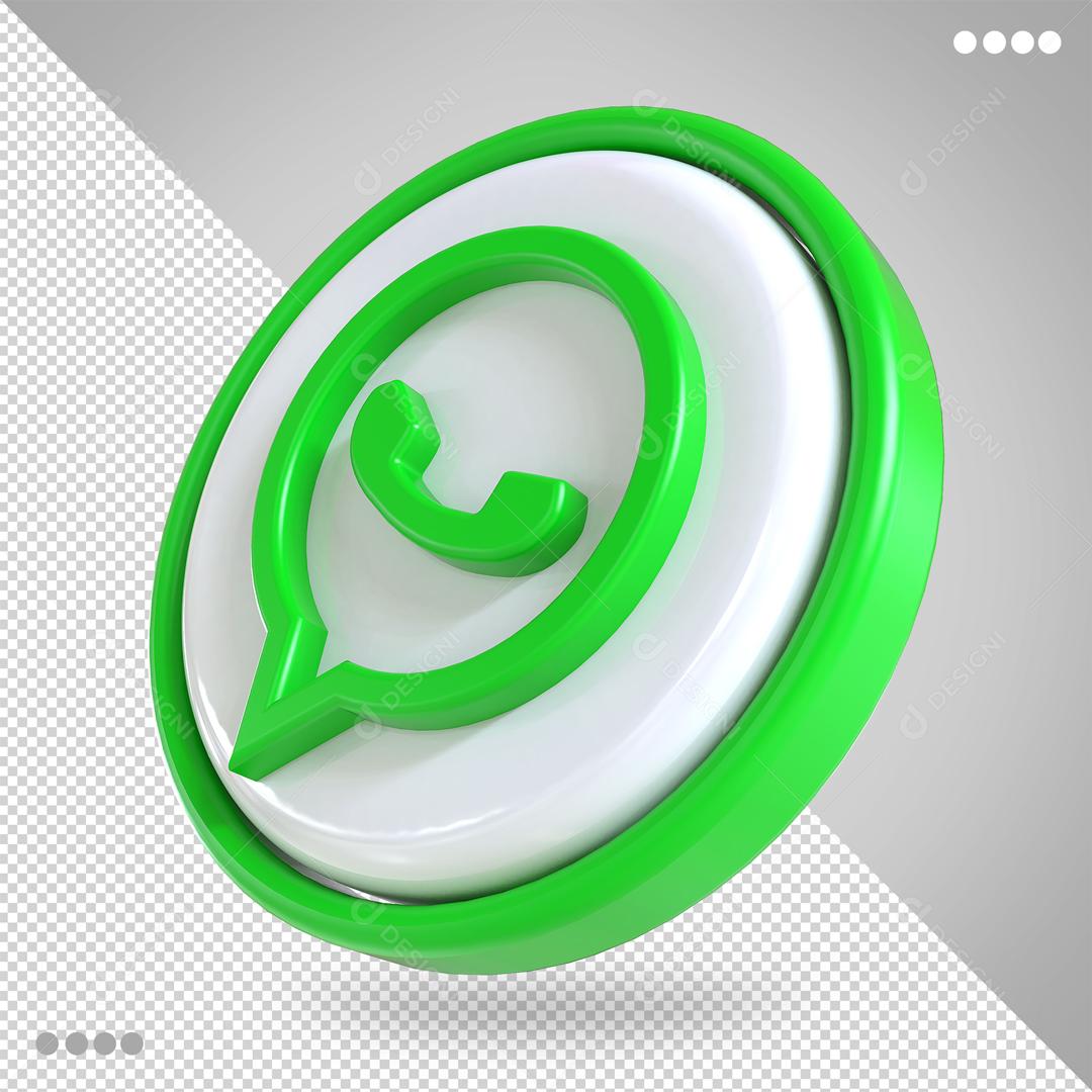 Whatsapp Ícone 3D Para Composição PSD