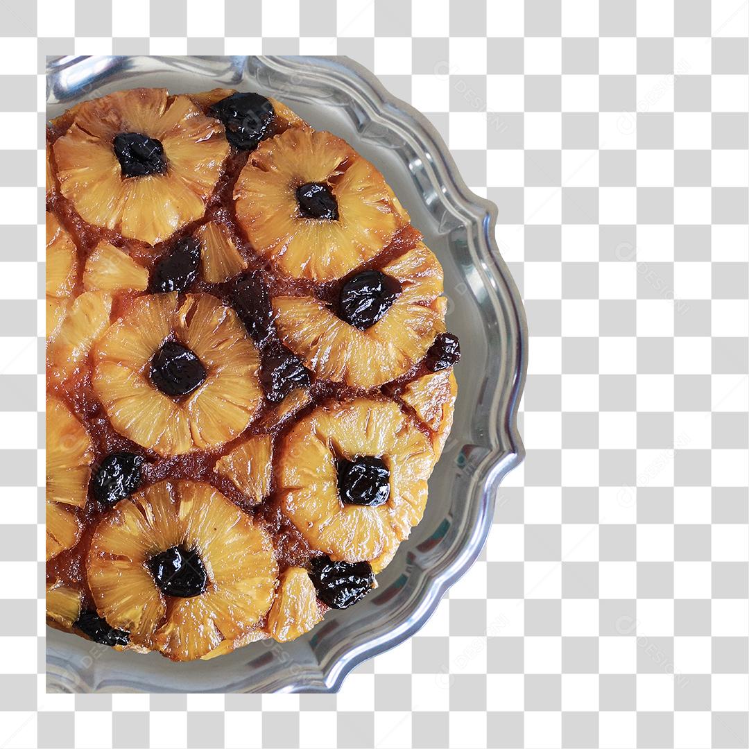 Prato Com Doce De Abacaxi Com Ameixa PNG Transparente