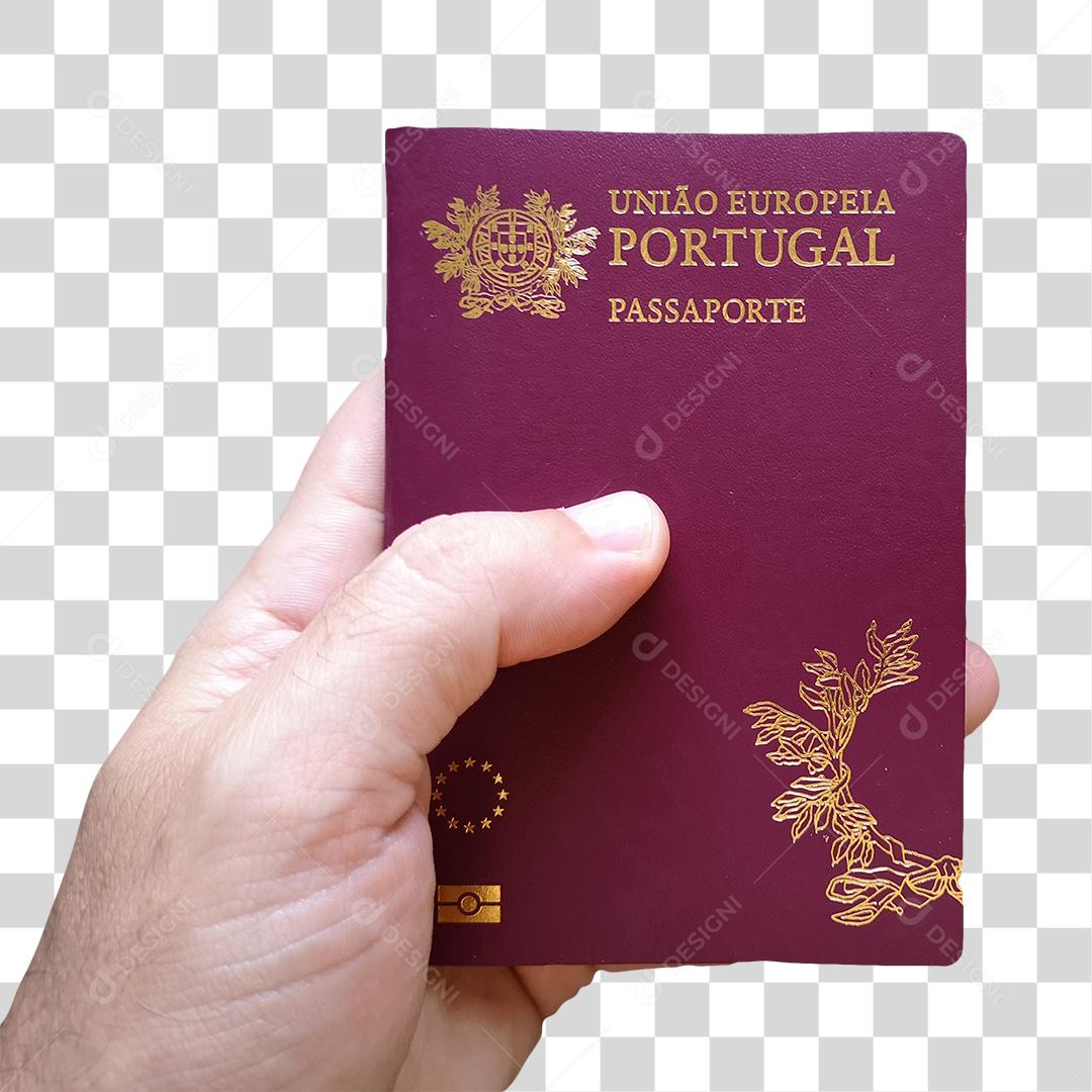 Mão Segurando Passa Porte De Portugal Cidadania PNG Transparente