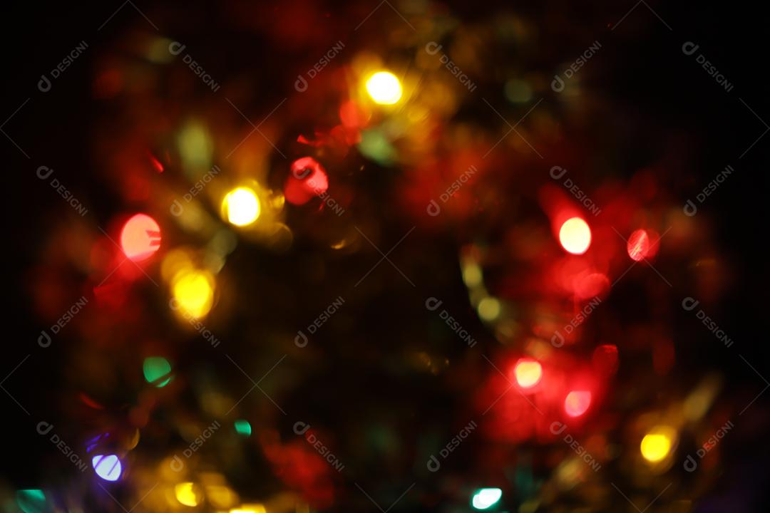 Christmas abstract bokeh light holiday background