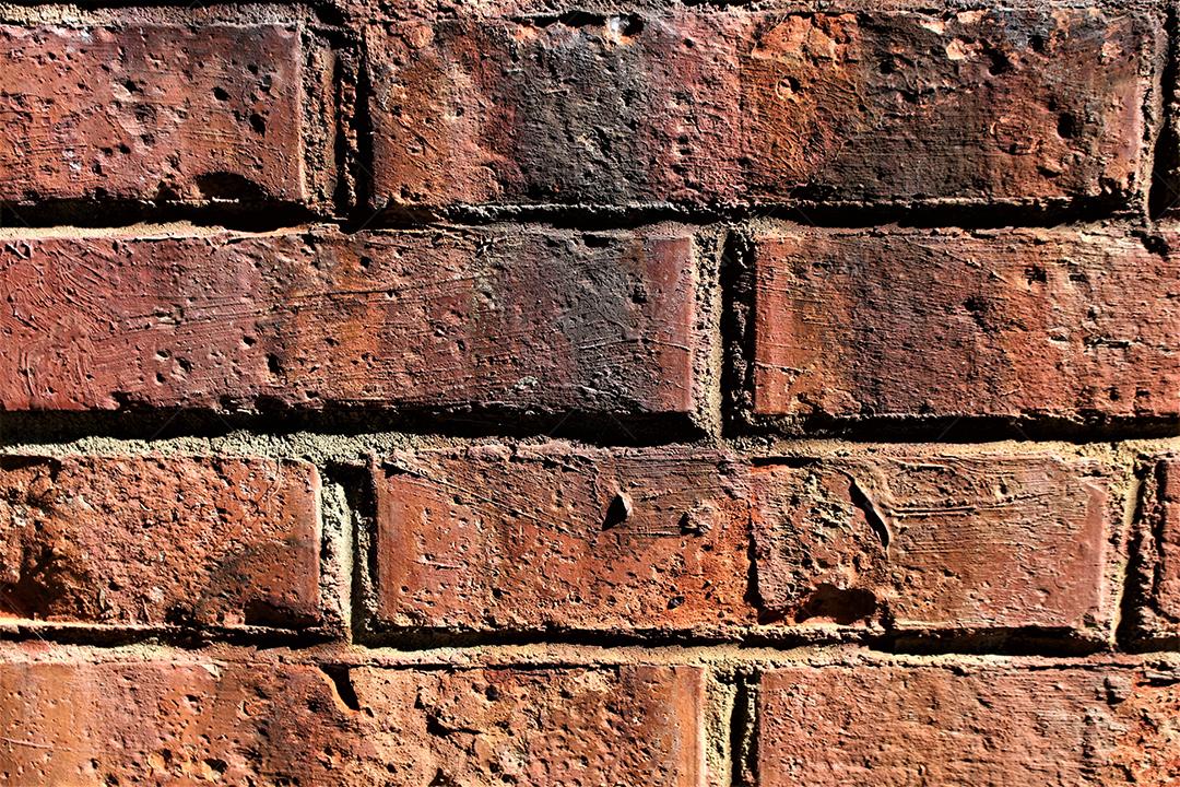 Parede casa de tijolos de barro