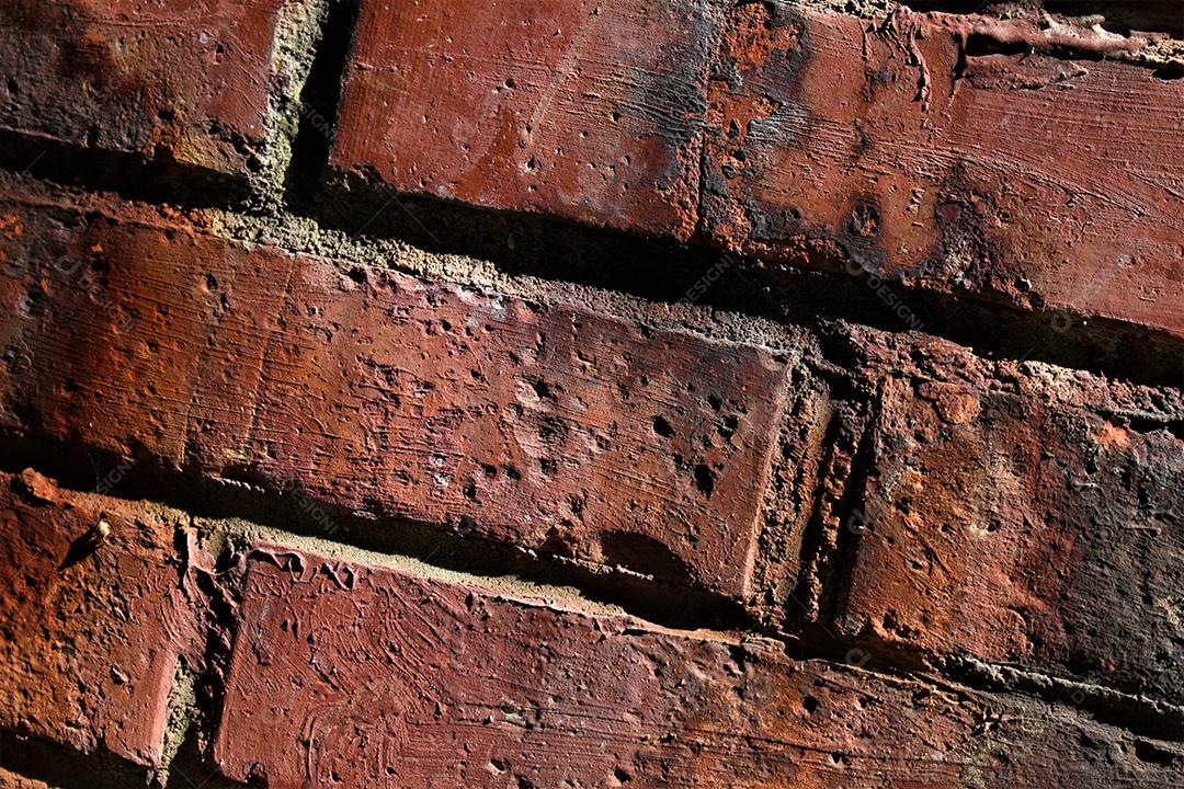 Parede casa de tijolos de barro