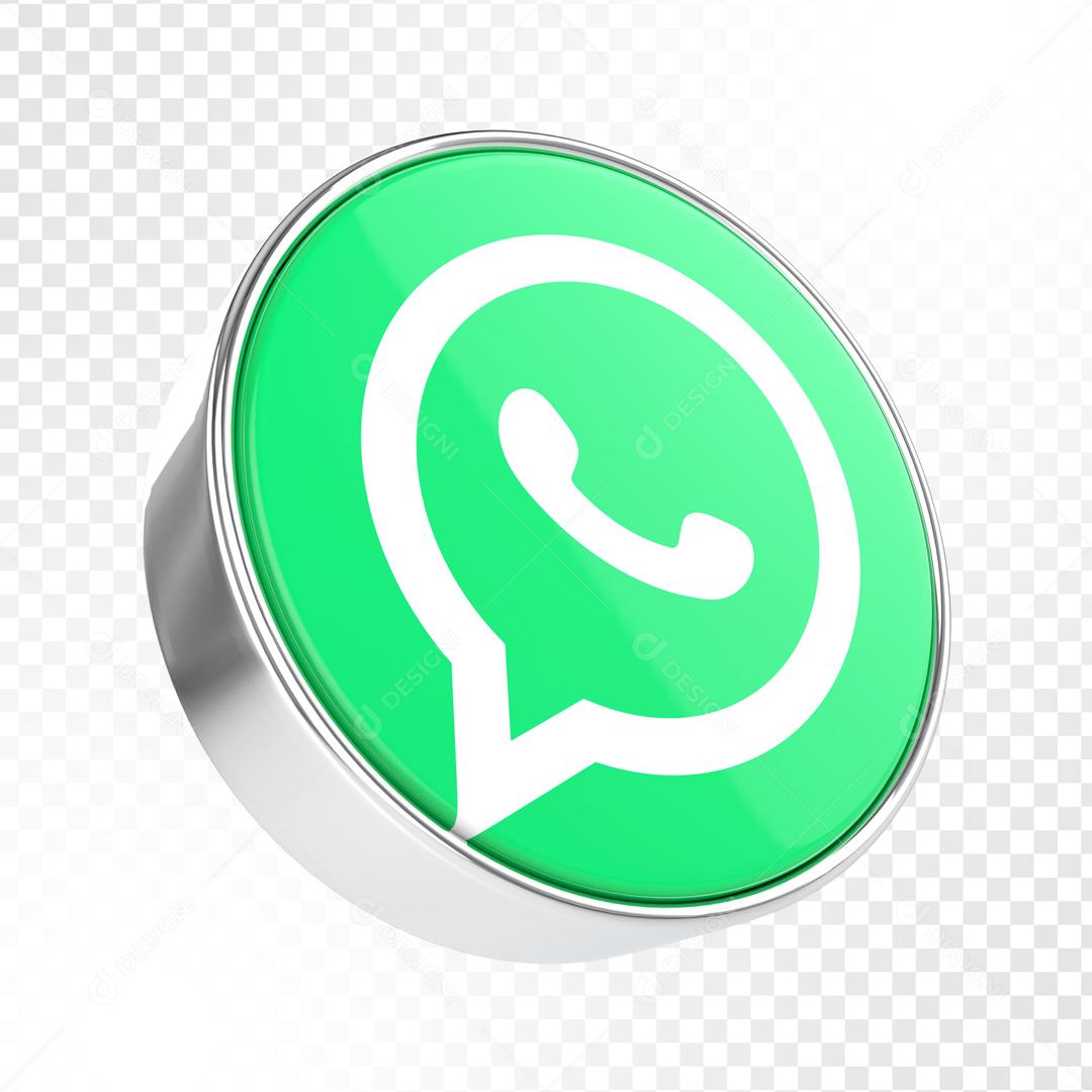 Ícone 3D Whatsapp Para Composição PSD
