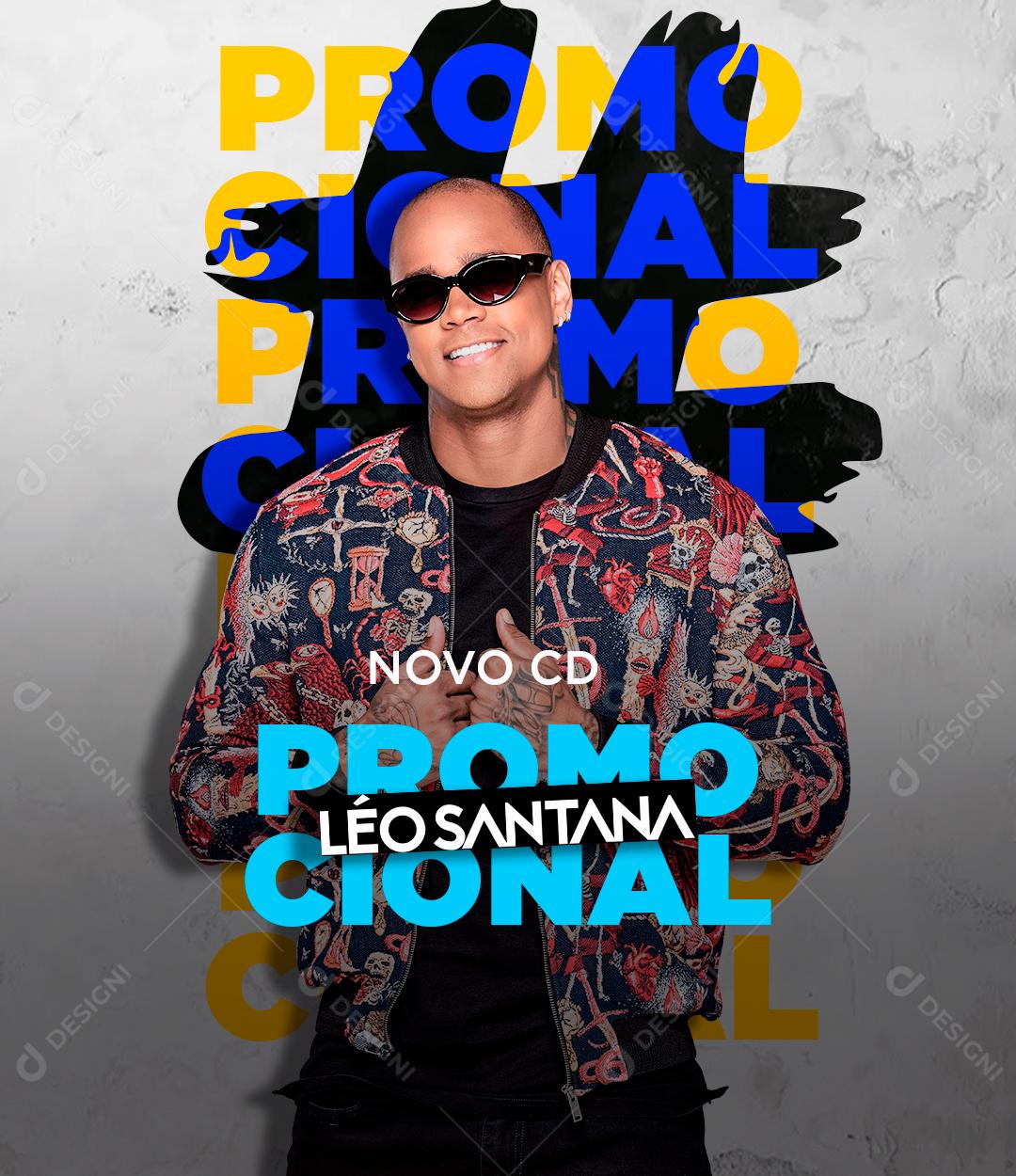 Flyer Agenda Semanal Promocional Léo Santana Social Media PSD Editável