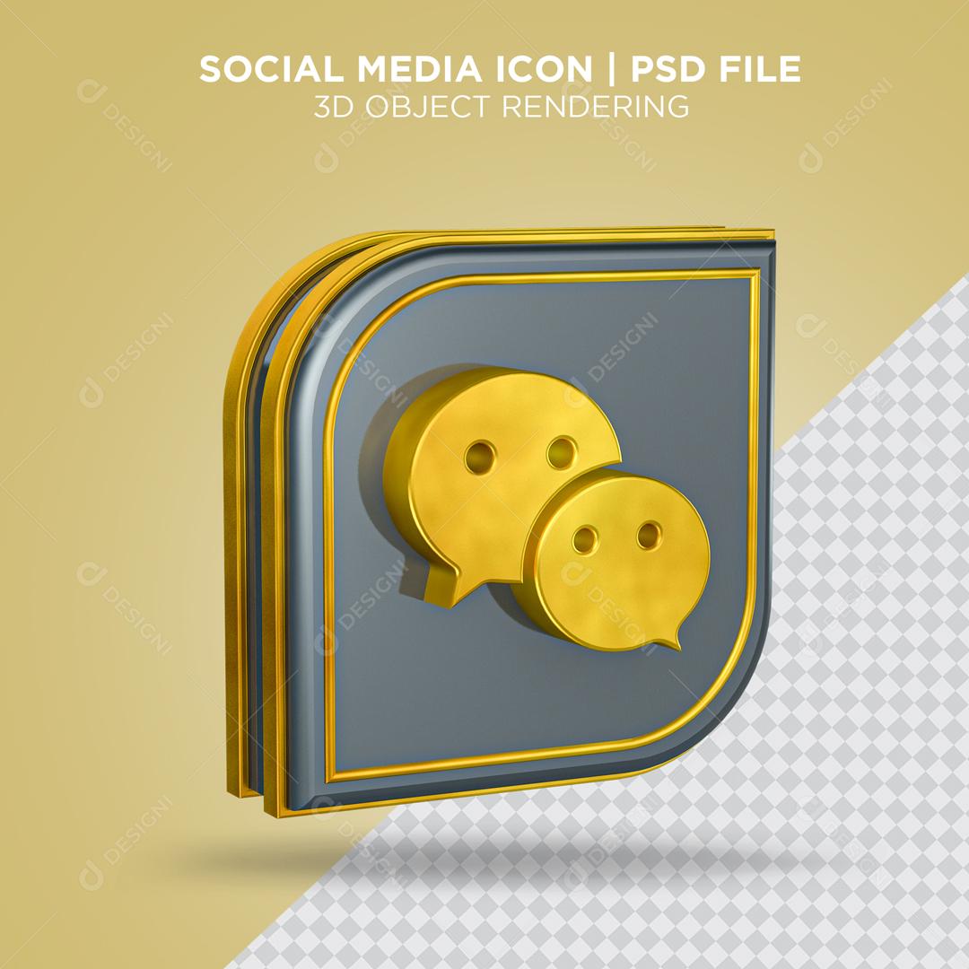 Bate Papo Elemento 3D Para Composição PSD