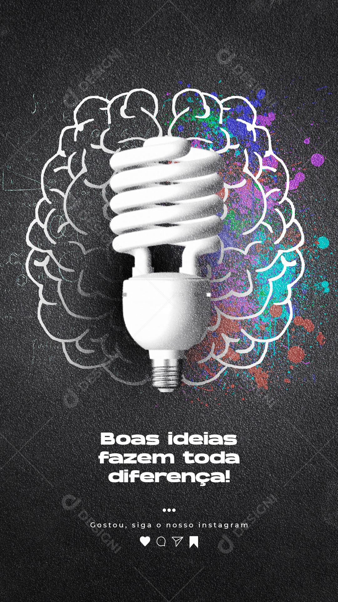 Social Media Story Marketing Boas Ideia Fazem Toda Diferença PSD Editável