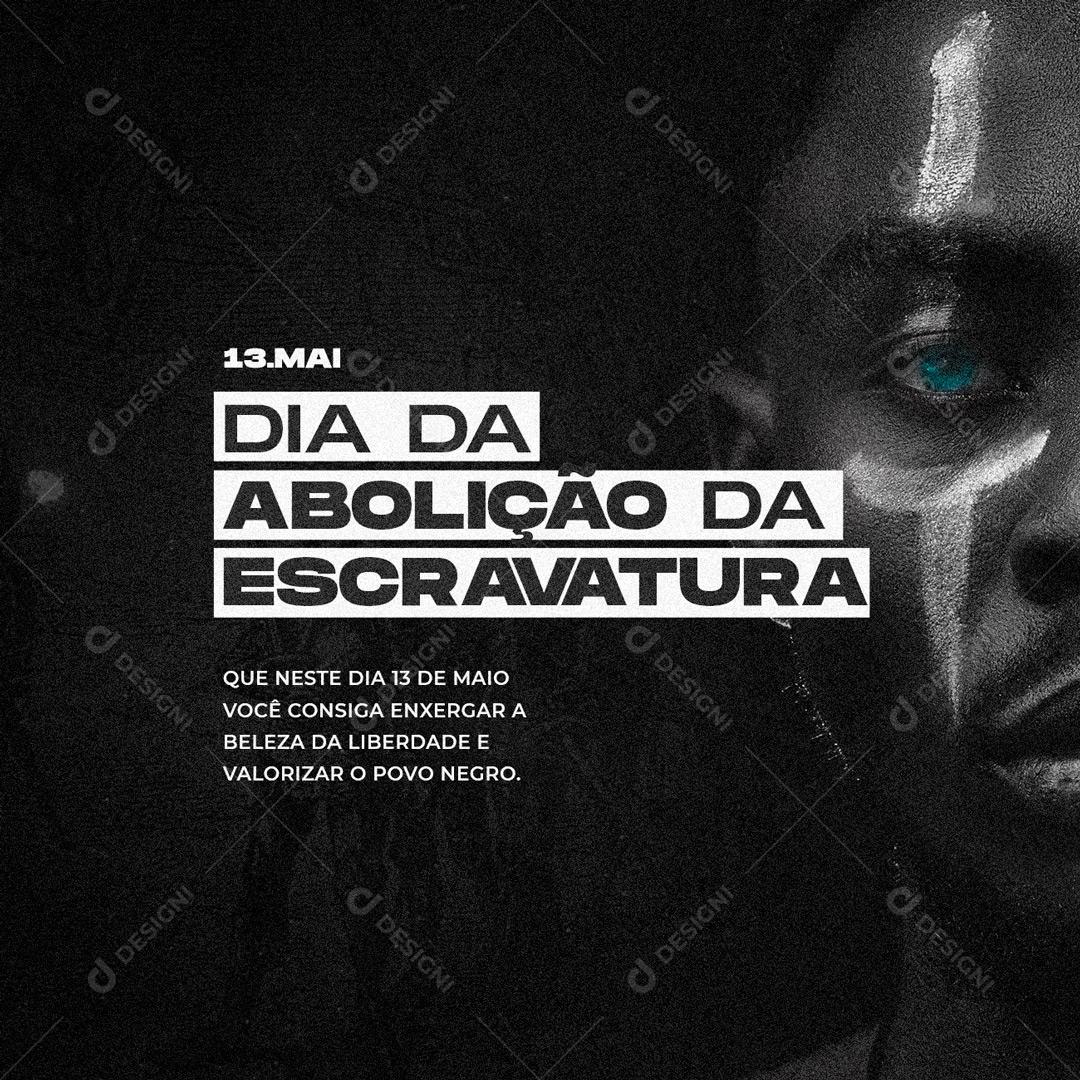 Social Media Dia da Abolição da Escravatura Beleza da Liberdade PSD Editável