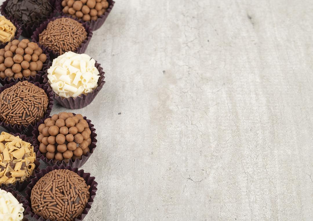 Brigadeiros típicos brasileiros, vários sabores