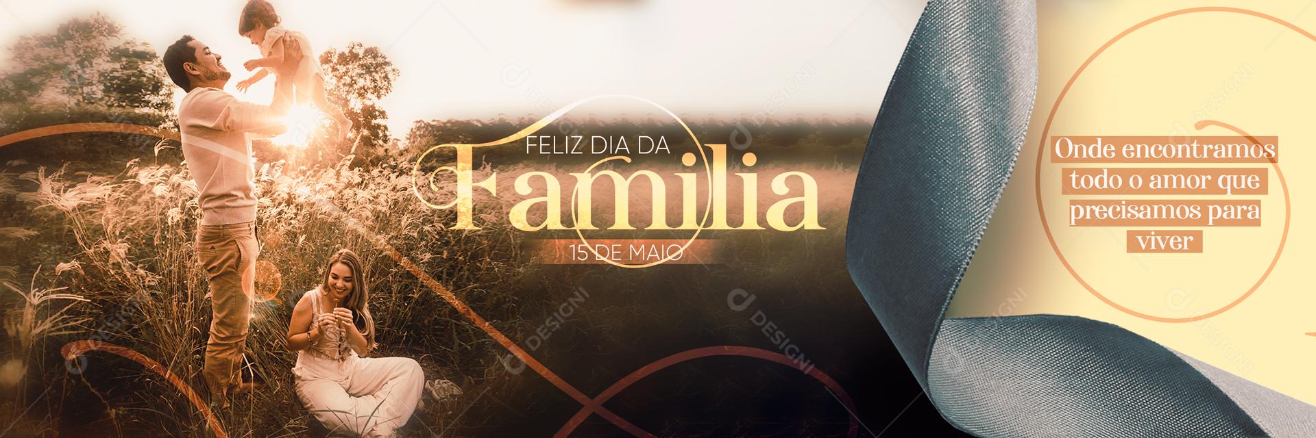 Social Media Caorrossel Dia da Família 15 De Maio O Sentido da Verdadeira Felicidade  PSD Editável