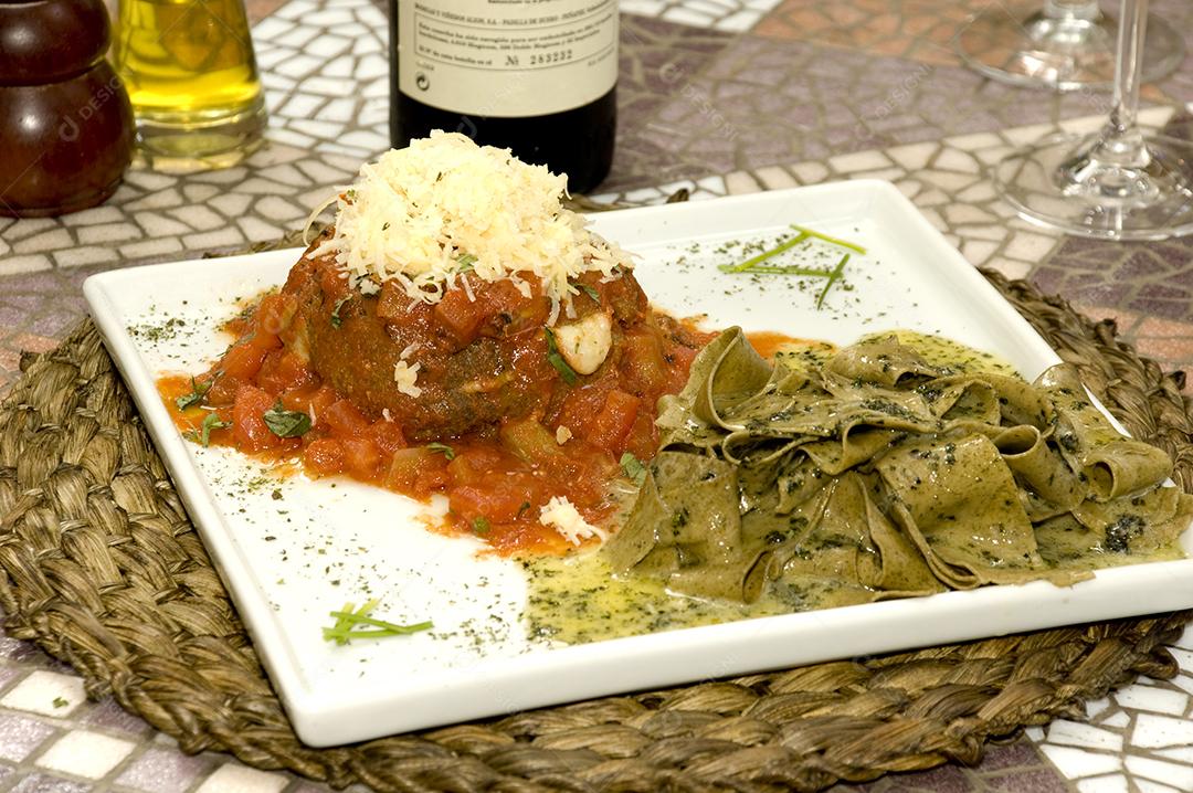 Couve-galega com carne