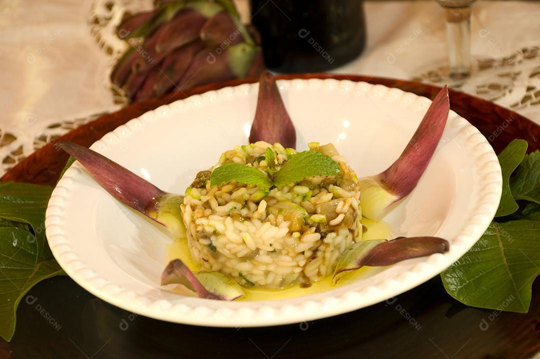 Beringela comida prato restaurante