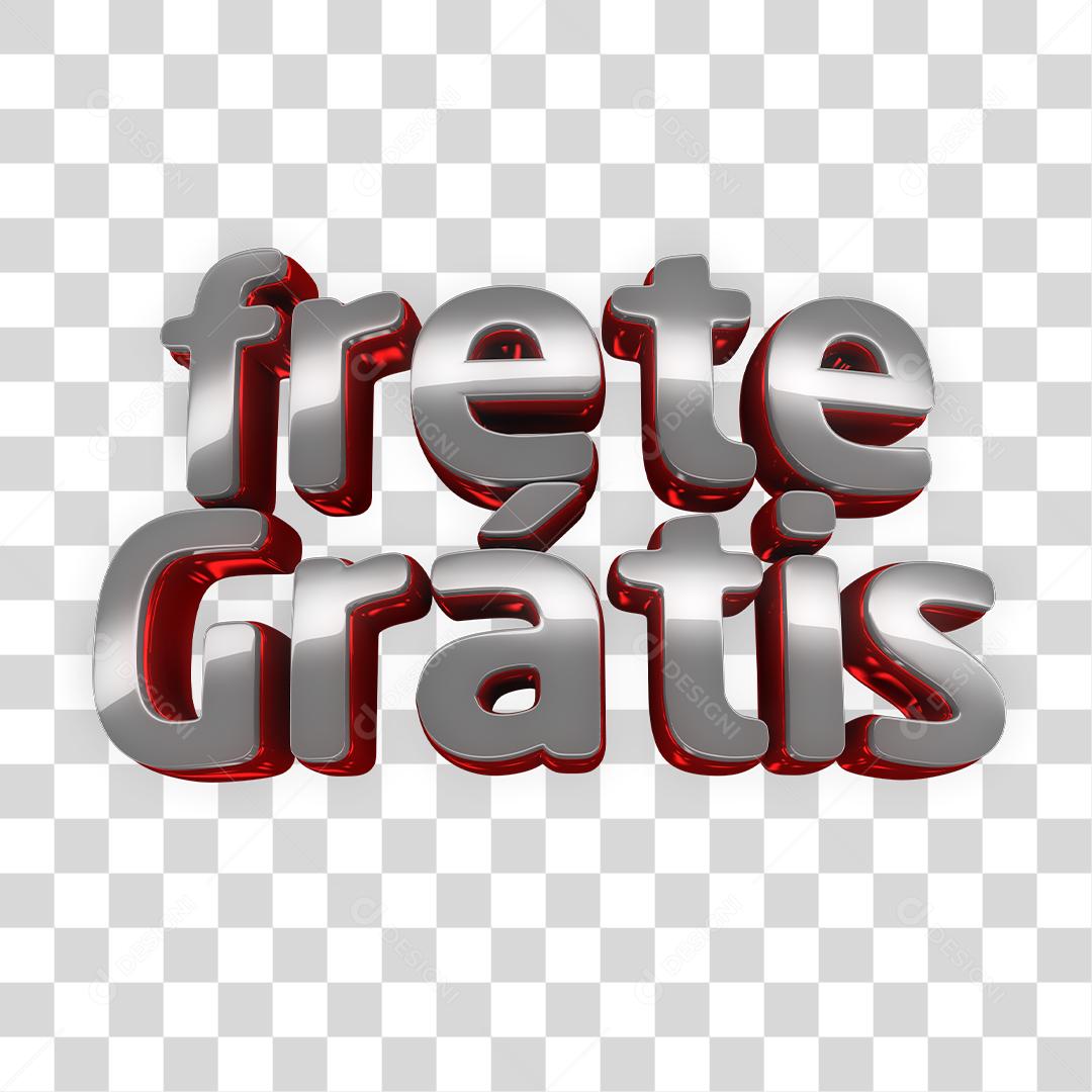 Selo 3D Para Composição Frete Grátis PNG Transparente