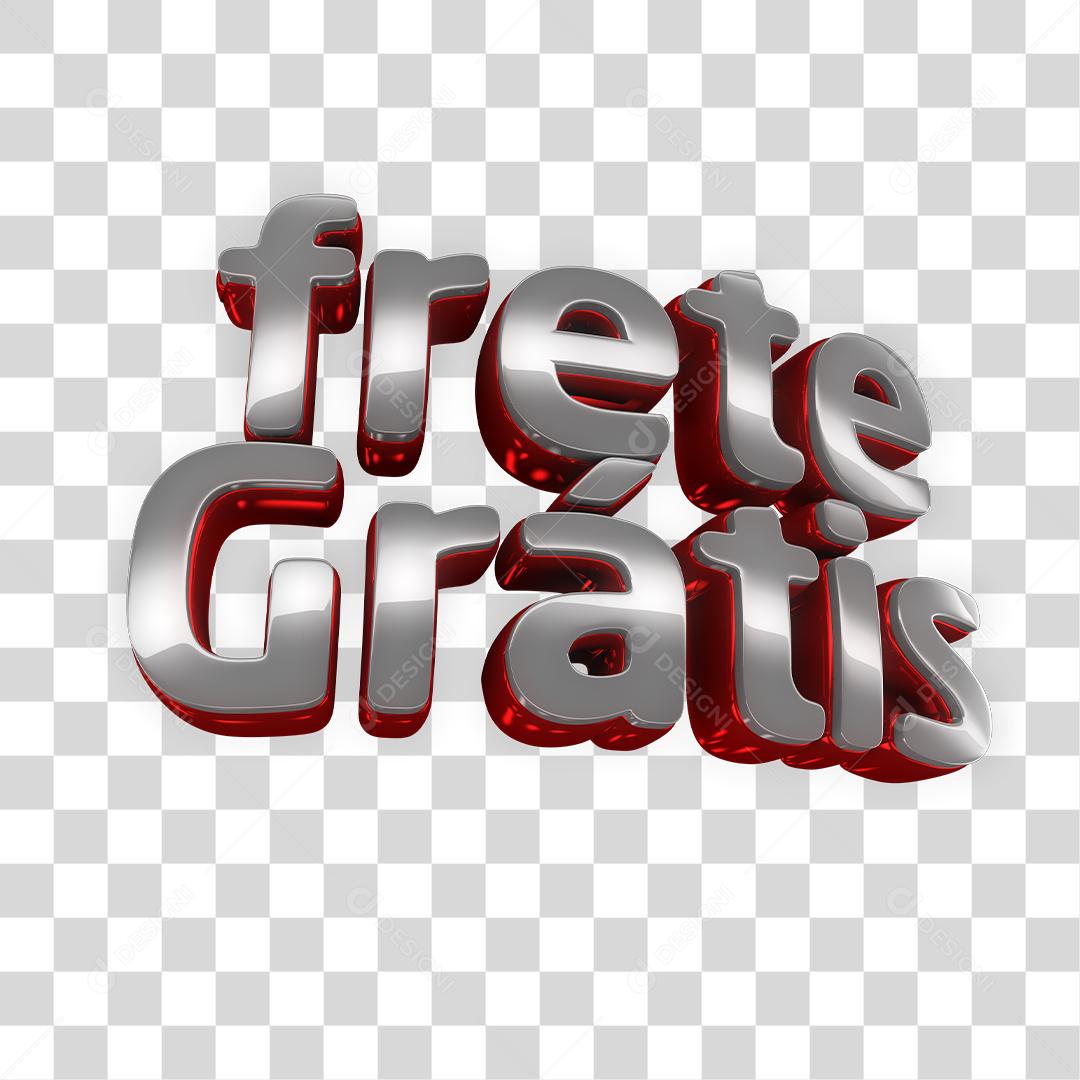Selo 3D Para Composição Frete Grátis PNG Transparente