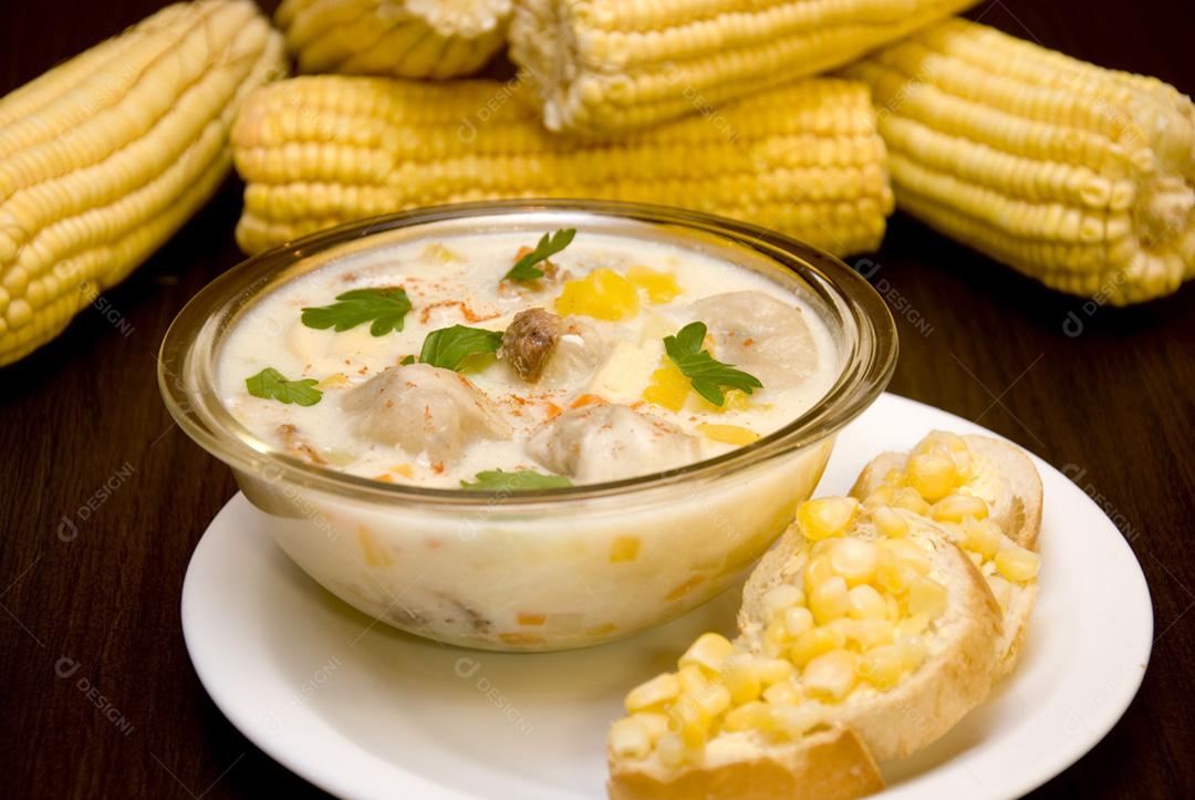 Creme de milho, comidas brasileiras