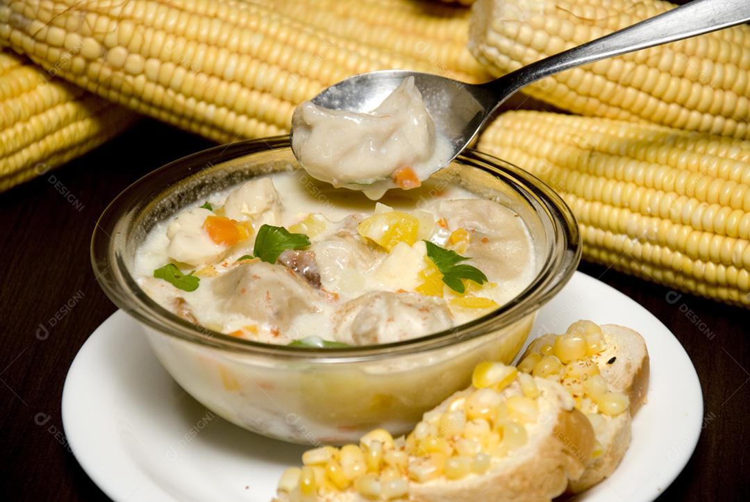 Creme de milho, comidas brasileiras