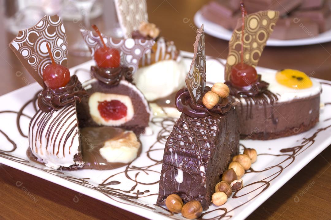 Lenha de Natal sobremesa tradicional de natal