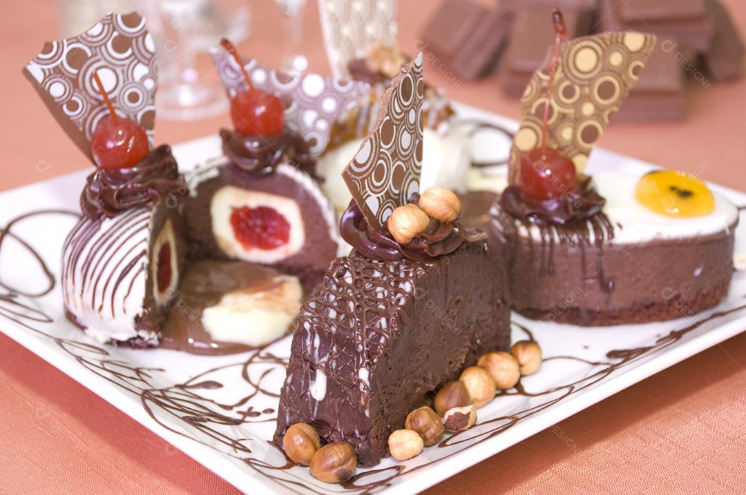 Lenha de Natal sobremesa tradicional de natal