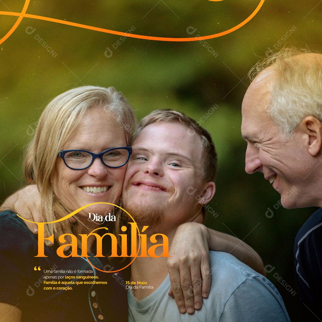 Post Dia da Família 15 De Maio Onde o Amor Começa Social Media PSD Editável