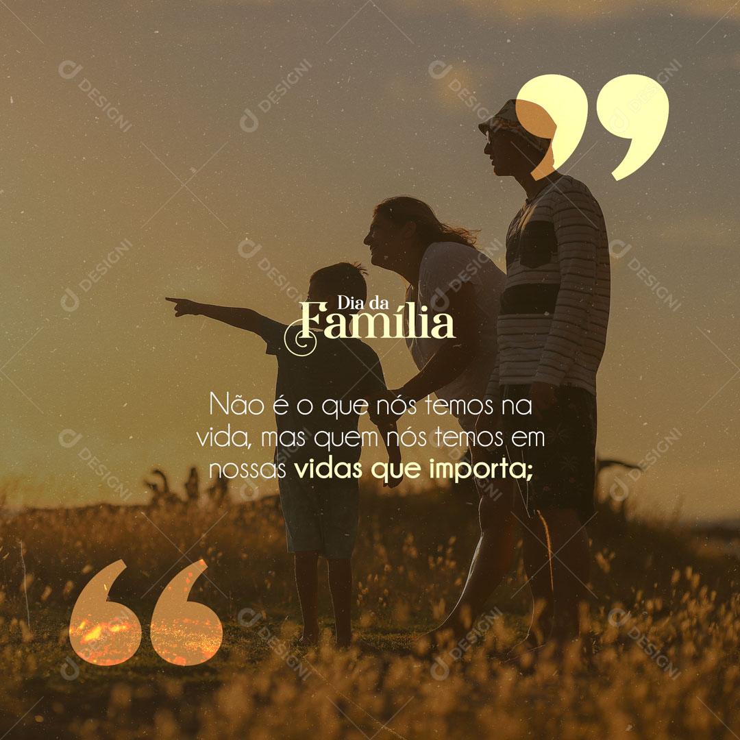 Dia da Família 15 De Maio Base do Amor Social Media PSD Editável