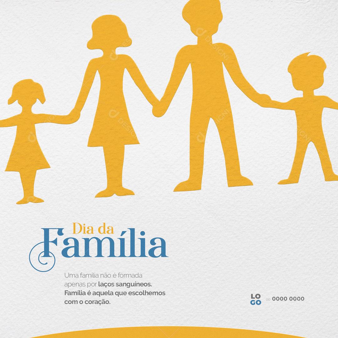 Dia da Família 15 De Maio O Sentido da Verdadeira Felicidade Social Media PSD Editável