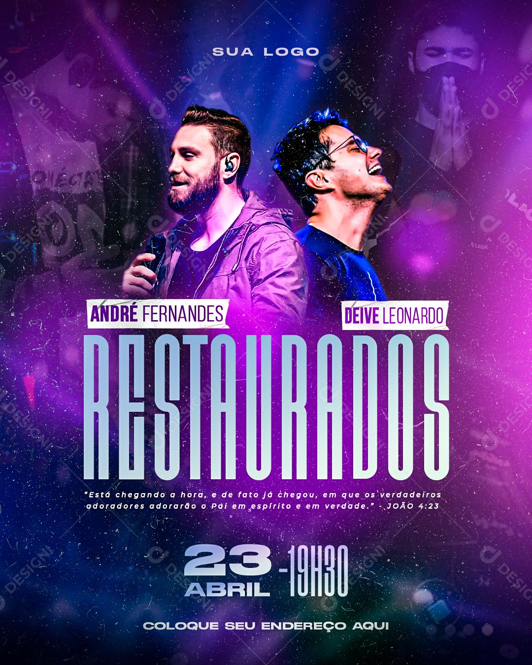 Flyer André Fernandes Fernandes Social Media PSD Editável