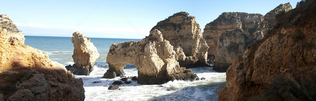 Ponta da Piedade vista das pedras