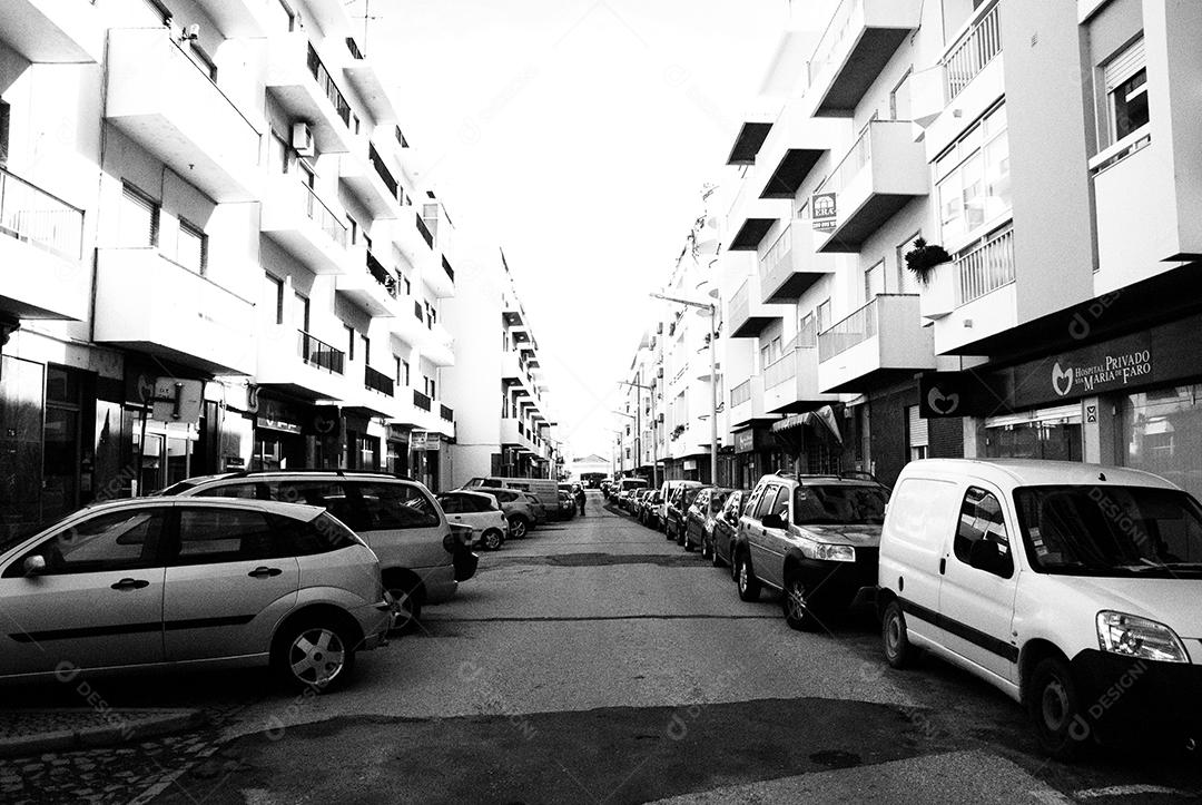 imagens de Faro localizada em Portugal preto e branco