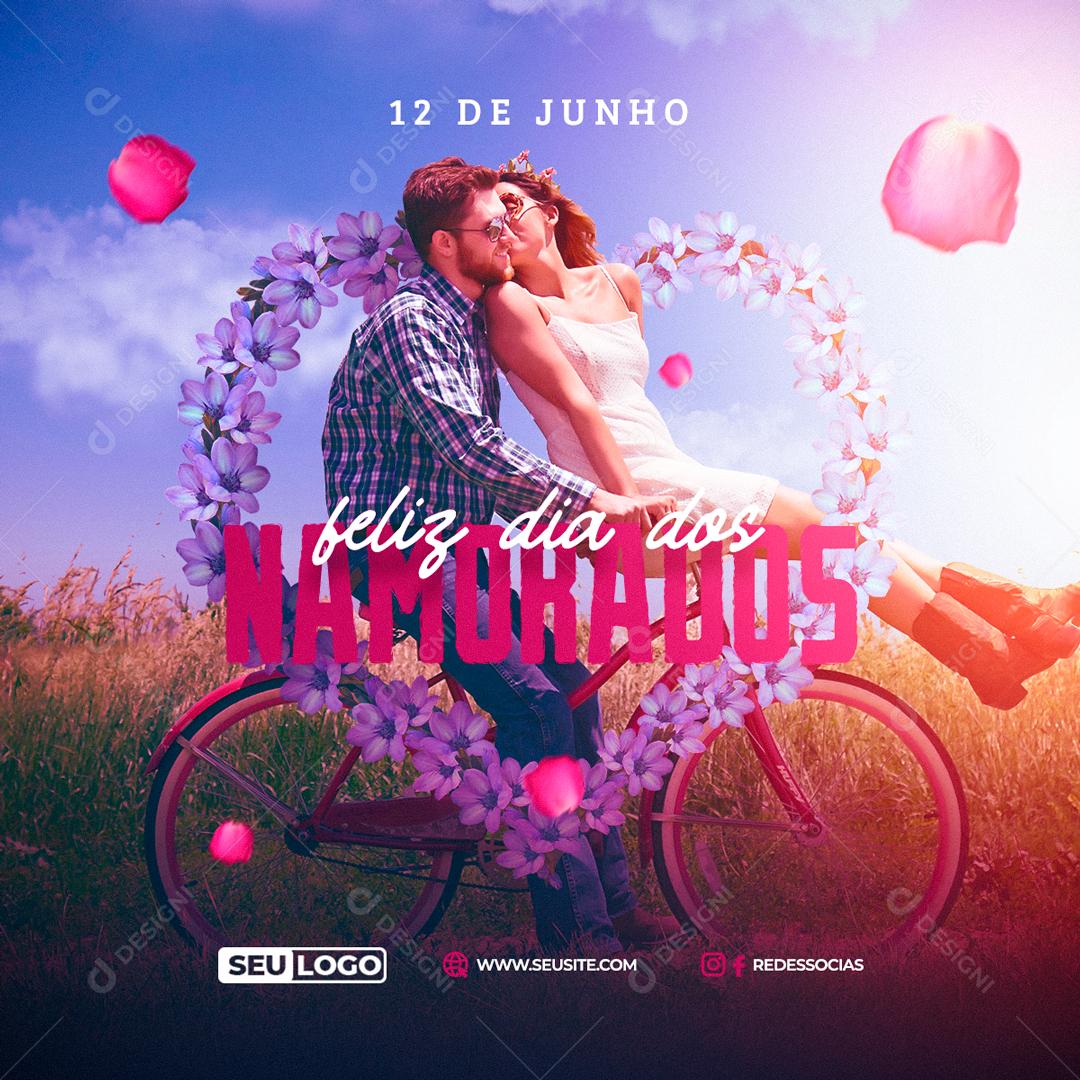 Happy Valentine's Day June 12 Social Media Editable PSD