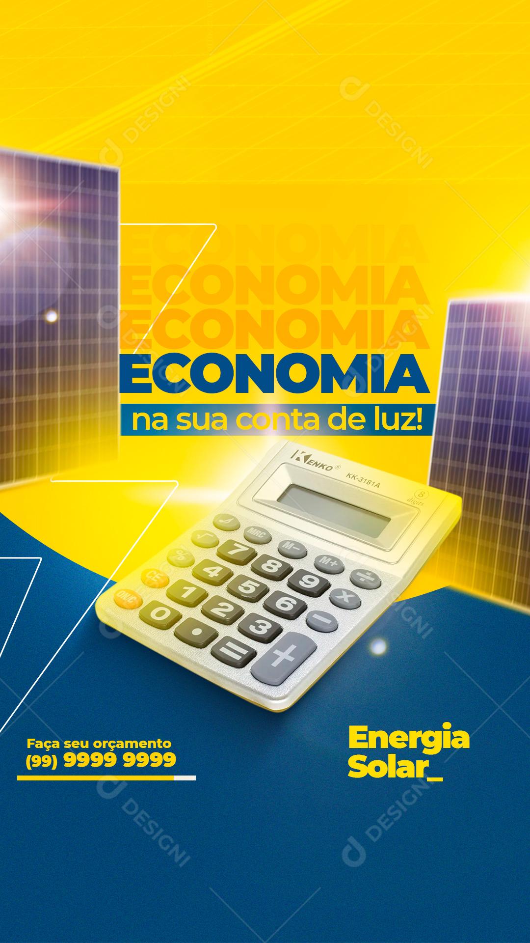 Economia De Energia Na Sua Conta De Luz Social Media PSD Editável