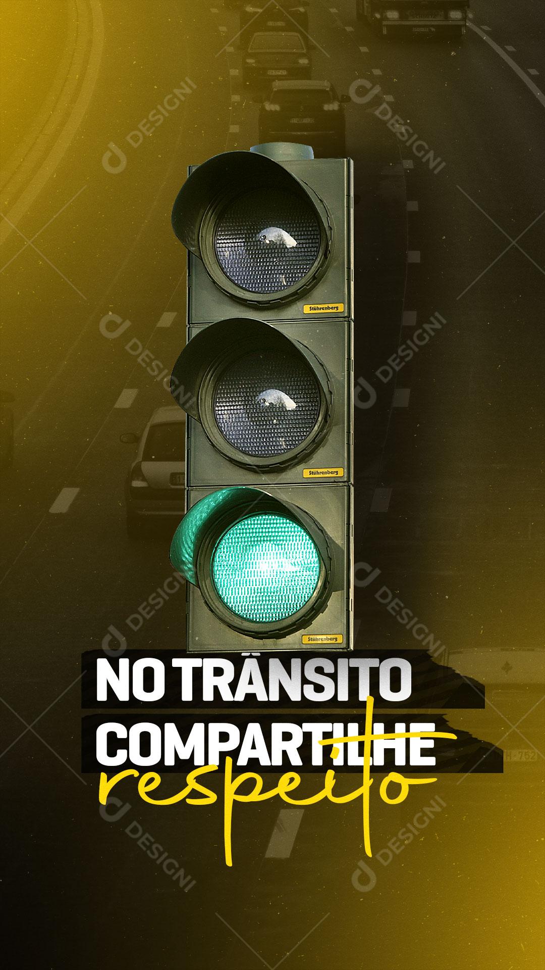 Social Media Story Maio Amarelo No Trânsito Compartilhe Respeito PSD Editável