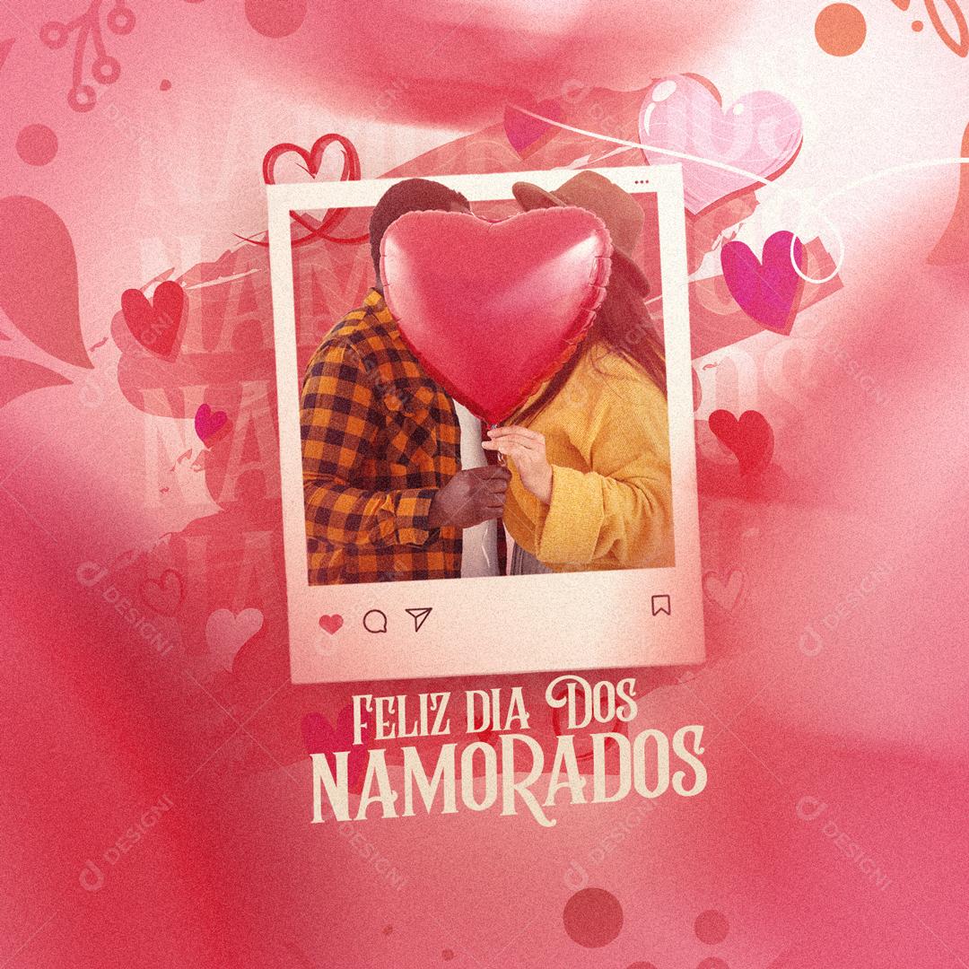 Social Media Feliz Dia Dos Namorados PSD Editável