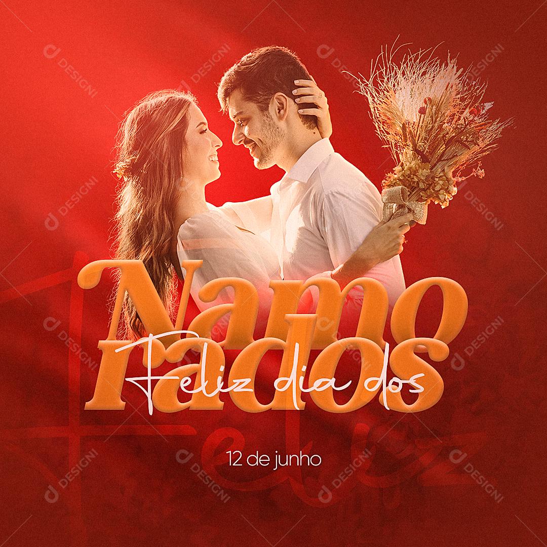 Feliz Dia Dos Namorados 12 de Junho Social Media PSD Editável