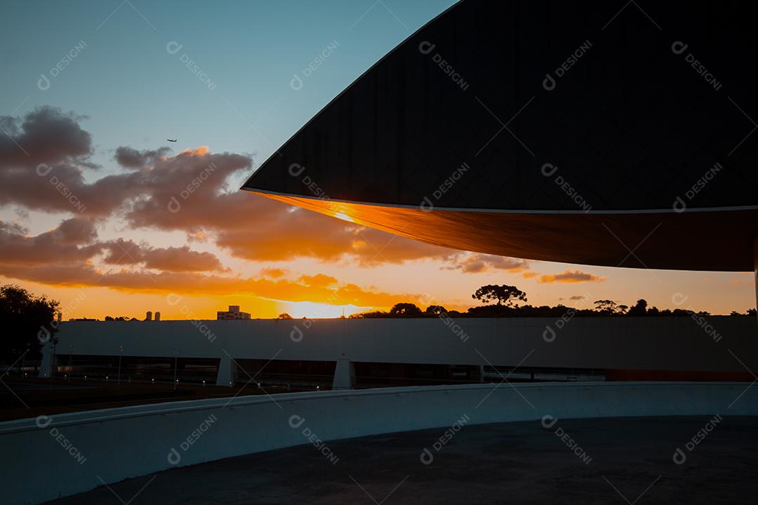 Museu em Curitiba, Paraná, Brasil.