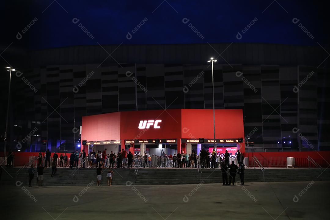 Noite de luta do UFC: Belfort vs Gastelum. Ginásio do estádio.