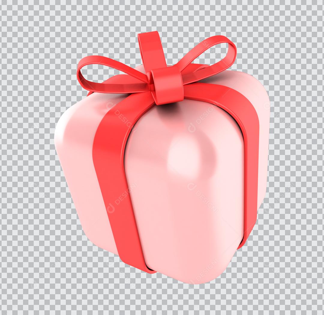 Elemento 3D Caixa de Presente Elemento Para Composição PSD
