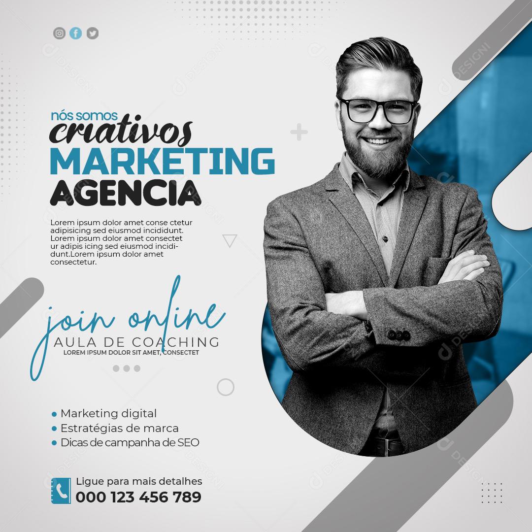 Social Media Marketing Nós Somos Criativos PSD Editável