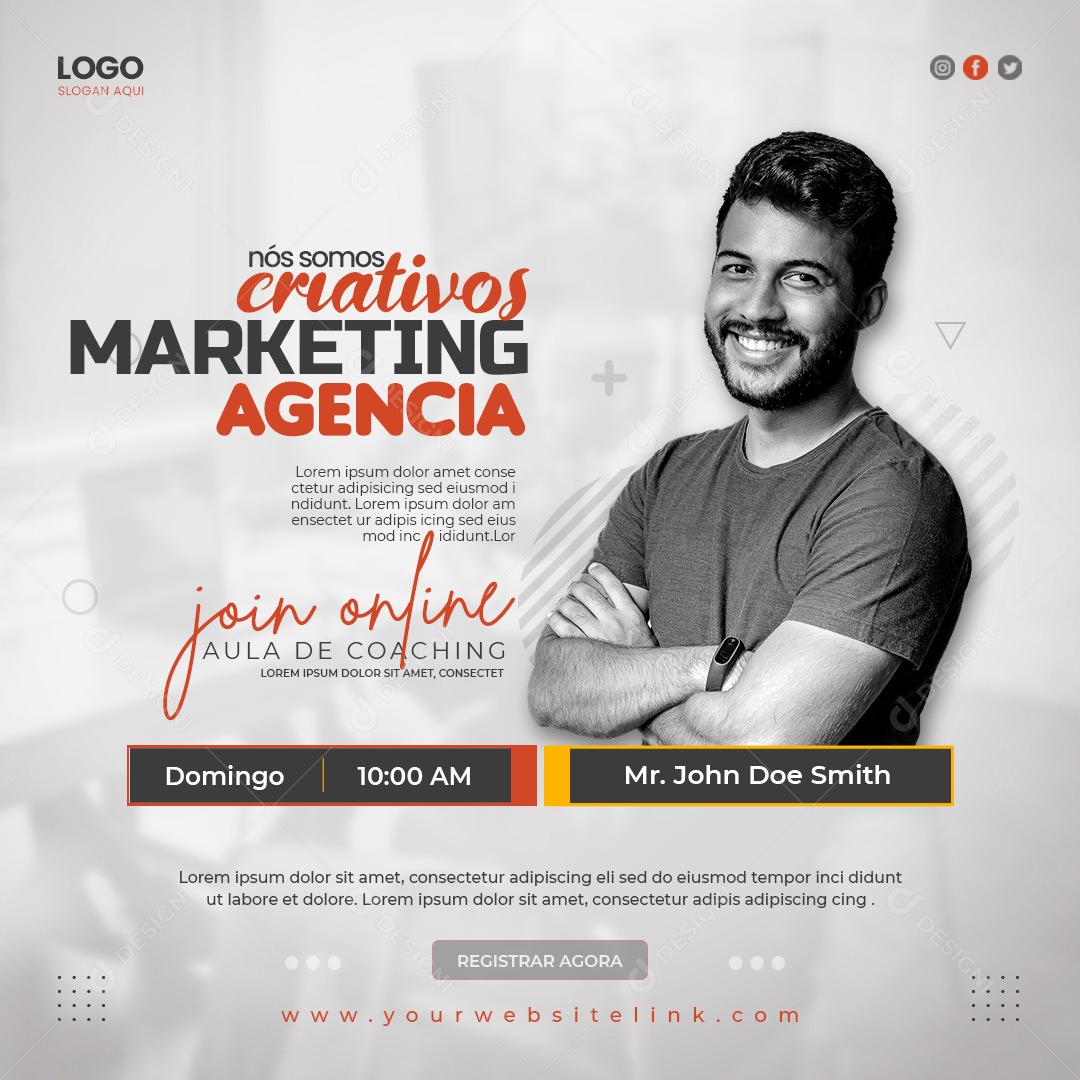 Social Media Marketing Nós Somos Criativos PSD Editável