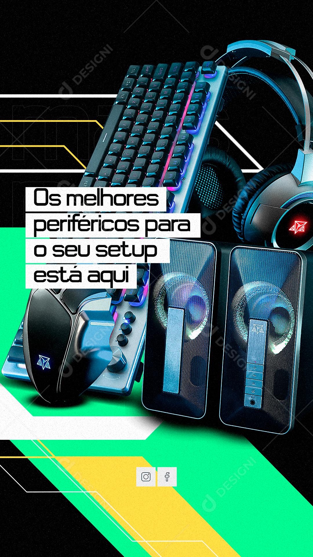 Story Loja De Informática Os Melhores Periféricos Para O Seu Setup Social Medial PSD Editável