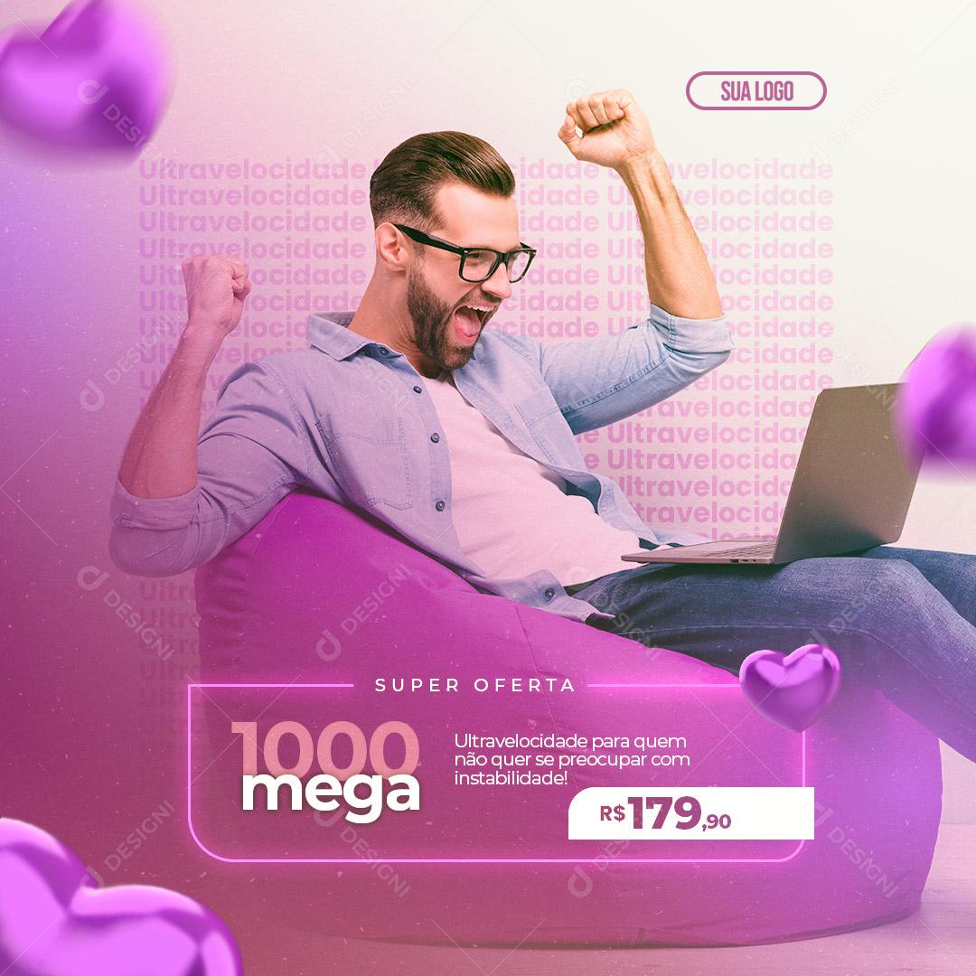 Social Media Provedor de Internet Super Oferta Social Media PSD Editável