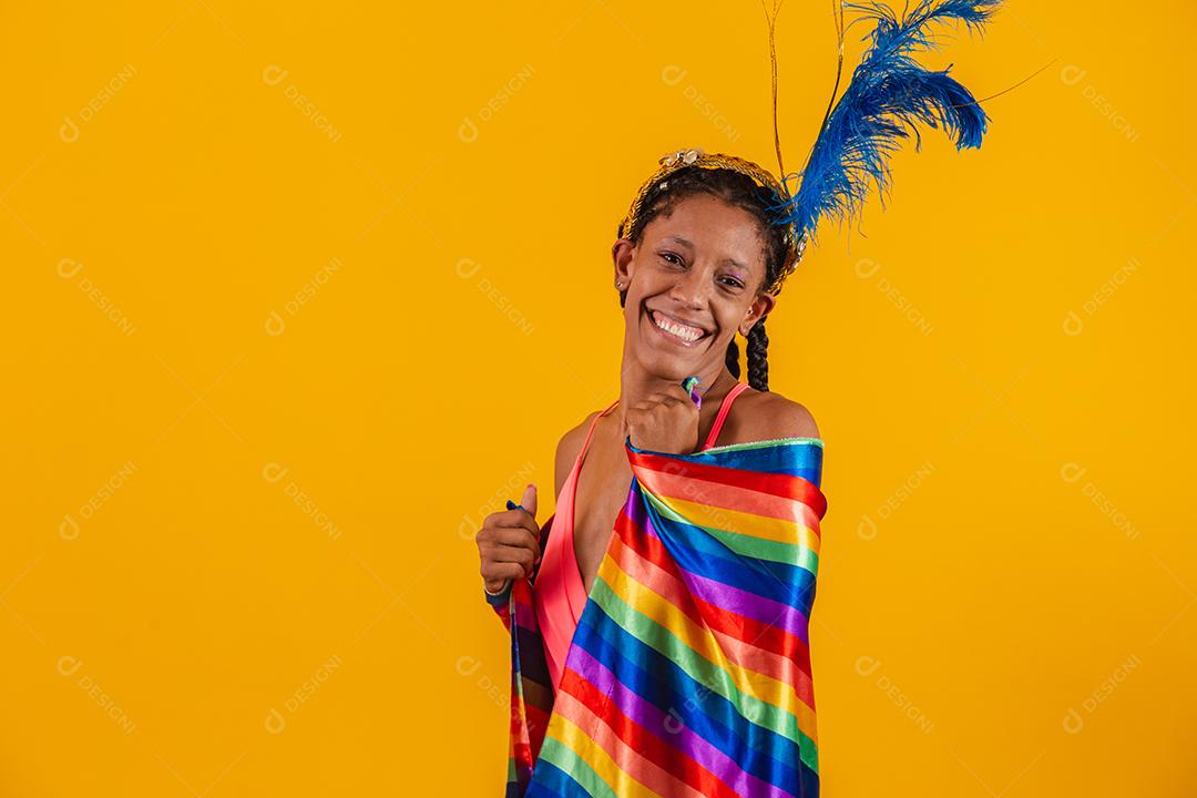 mulher garota jovem cabelo lgbtb fantasia carnval fotos imagem