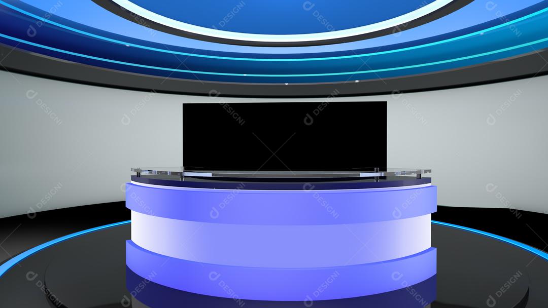 Cenário Virtual 3D para Composição PSD