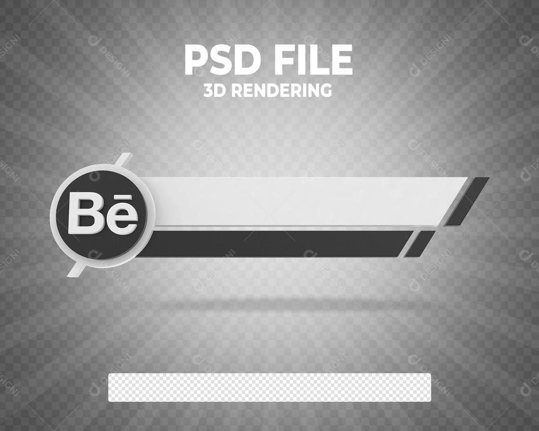 Caixa De Pergunta Tag do Behance 3D Elemento Para Composição PSD