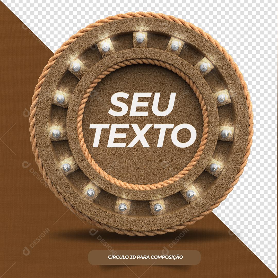 Círculo 3D Elemento Para Composição PSD