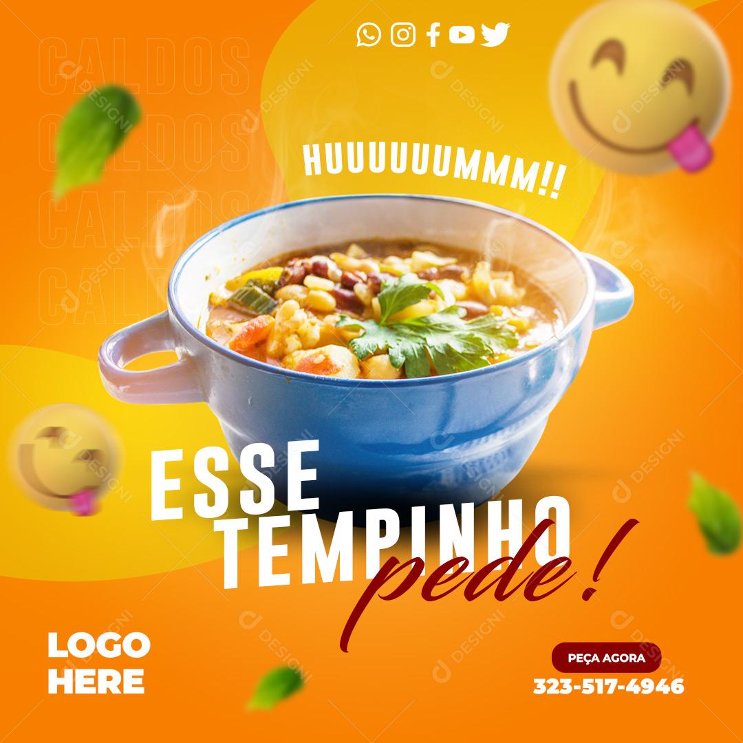 Festival De Caldos Promotion Discounts Social Media Editable PSD